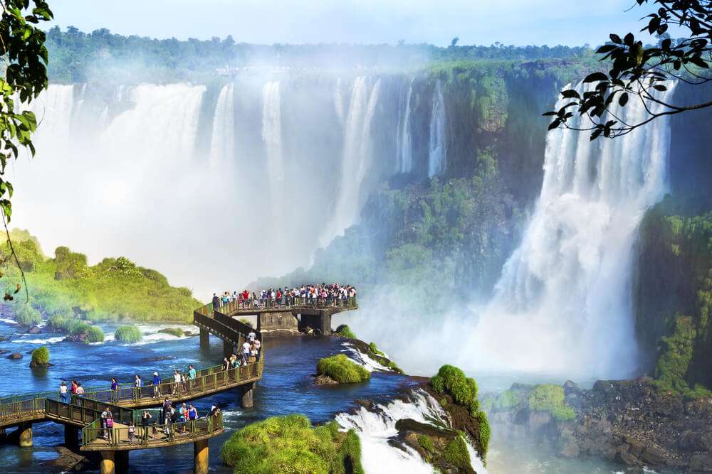 Водопад Игуасу в Аргентине онлайн-пазл