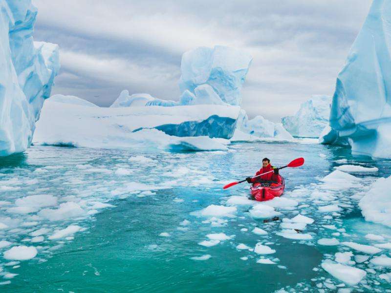 Ледник - Антарктика. онлайн пъзел