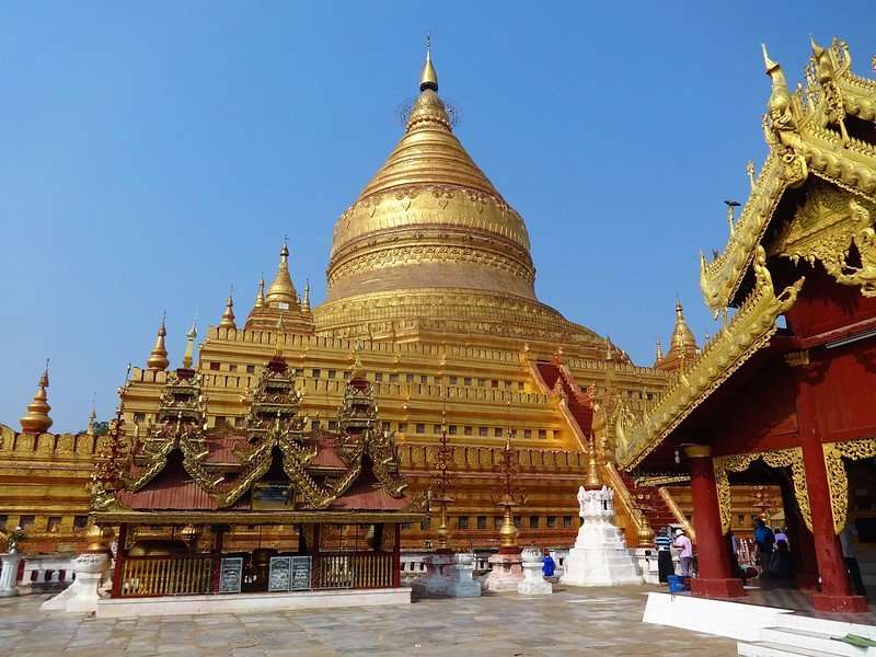 Tempel in Rangoon online puzzel