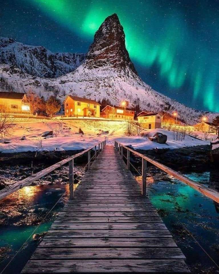 Норвегія, Лофотенські острови. онлайн пазл