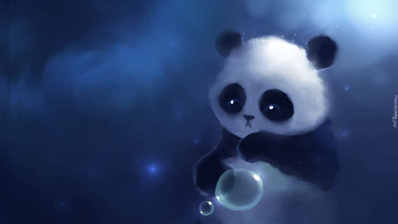 Malá panda. online puzzle