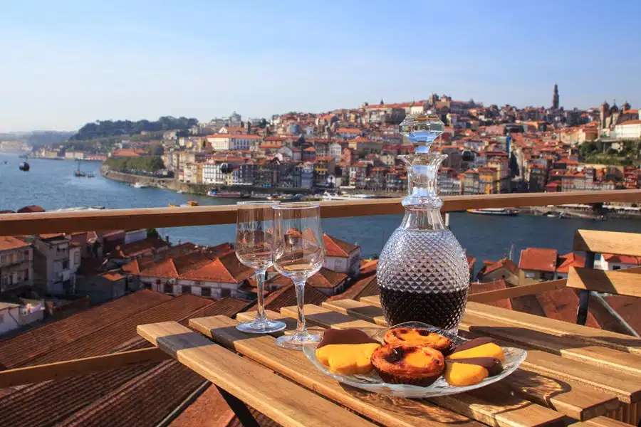 Vista da cidade terraço Porto quebra-cabeças online