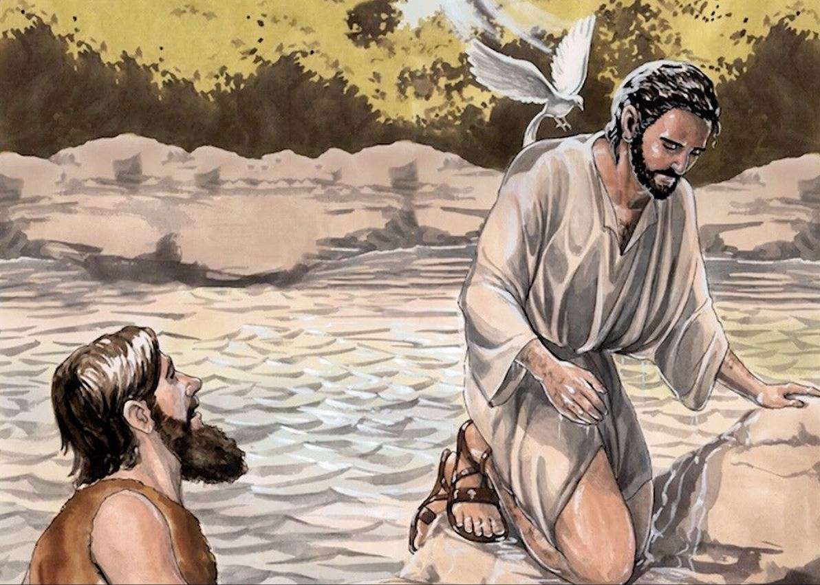 Taufe von Jesus. Online-Puzzle