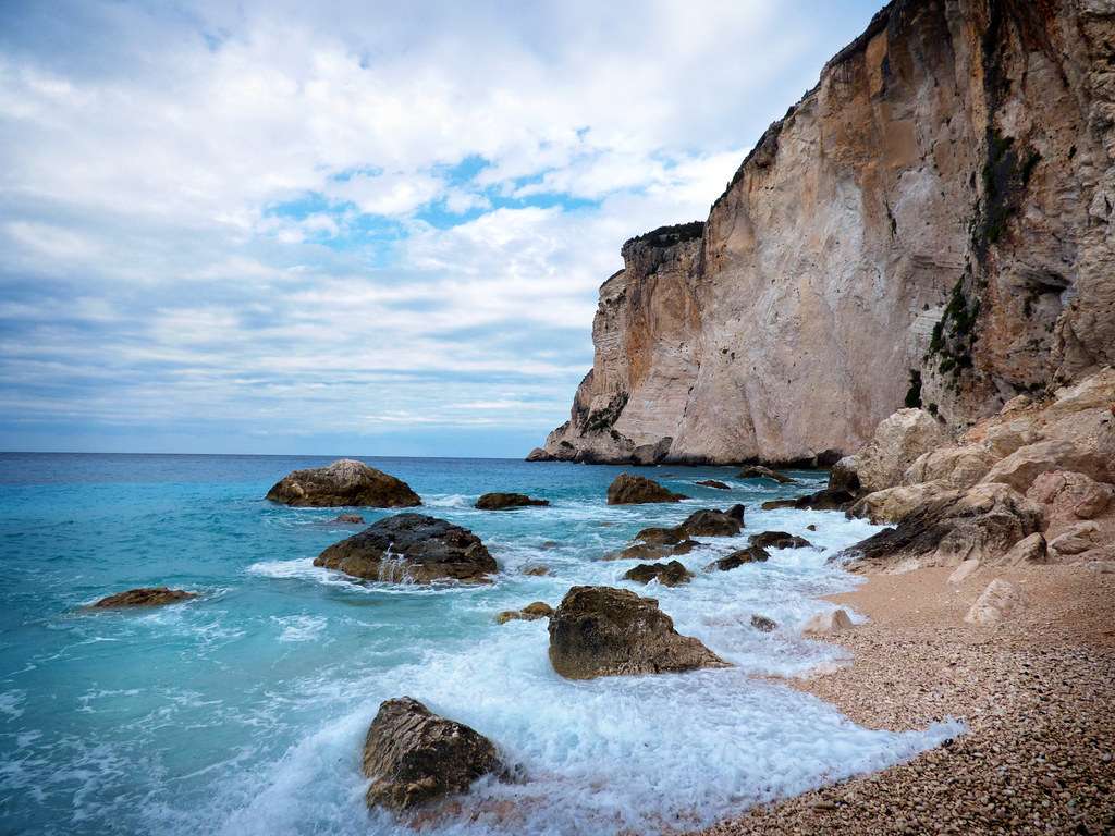 Пляж Эримитис остров Паксос пазл онлайн