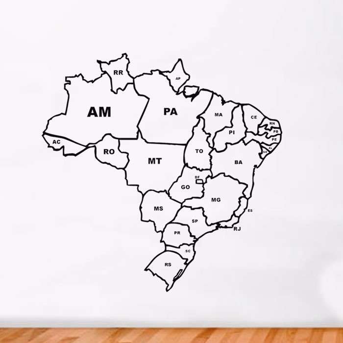 Brazilská mapa online puzzle