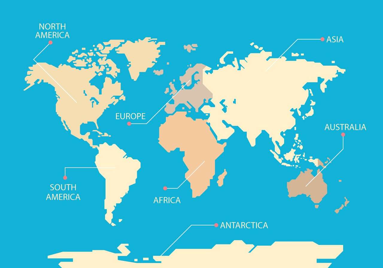 Mapa del mundo rompecabezas en línea