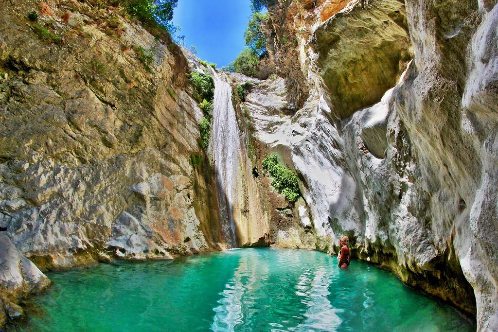 Nidri Waterfall Lefkada Ionian Island legpuzzel online