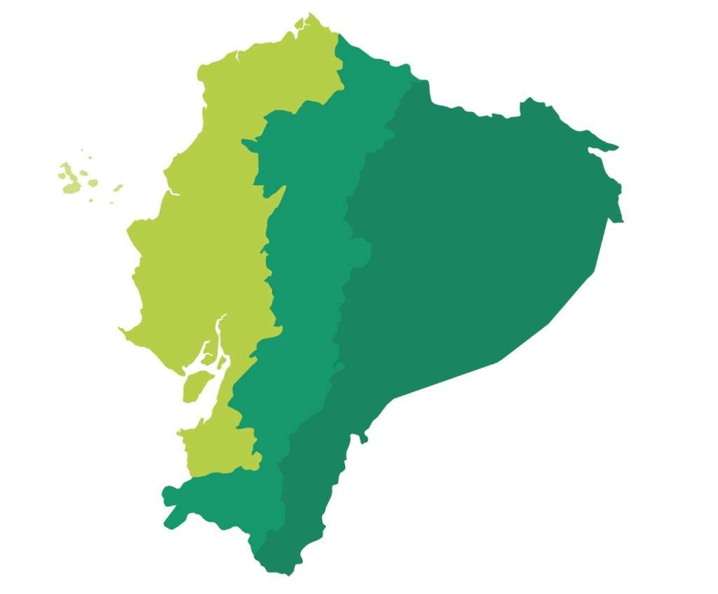 Регионы Эквадора. пазл онлайн