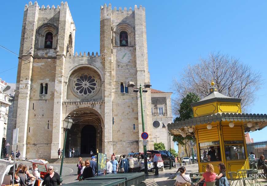 Kathedrale in Lissabon. Online-Puzzle