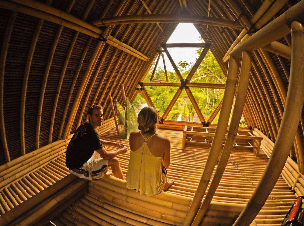 Бамбуковый дом в Индонезии пазл онлайн