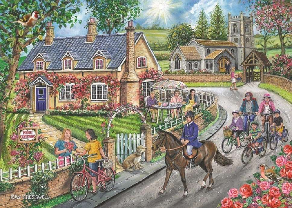 English village. online puzzle