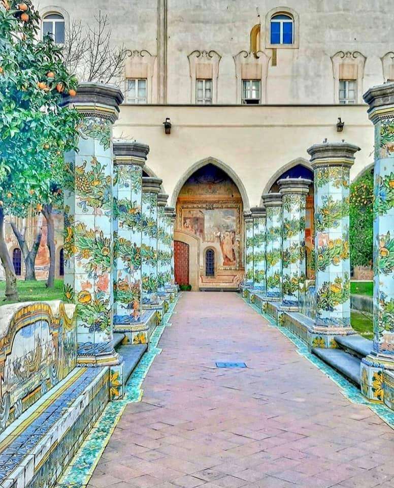 монастырь Санта-Кьяра Неаполь Италия онлайн-пазл