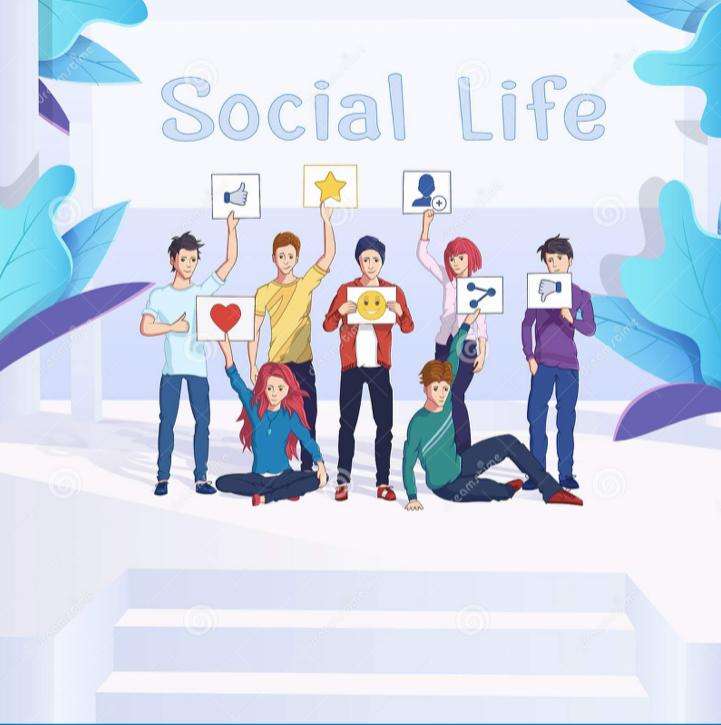 Soziales Leben. Puzzlespiel online