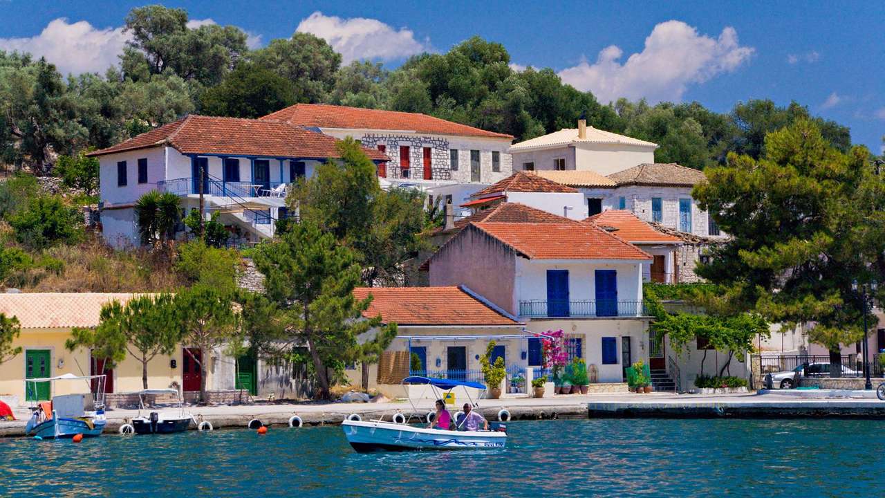 Meganisi Joniska ön Grekland pussel på nätet