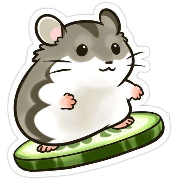 Hamster kawaii pussel på nätet