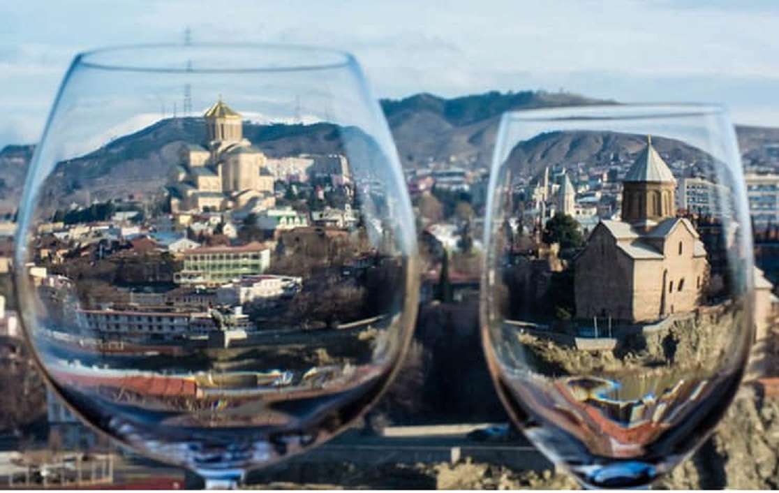 Georgia in un bicchiere. puzzle online
