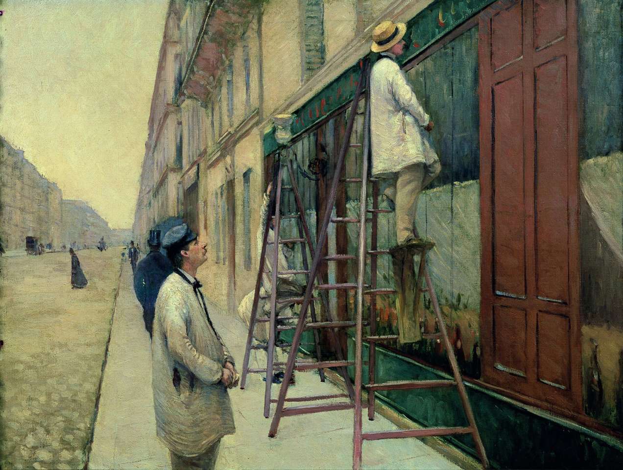 "Το σπίτι των ζωγράφων" (1877) de caillebotte online παζλ