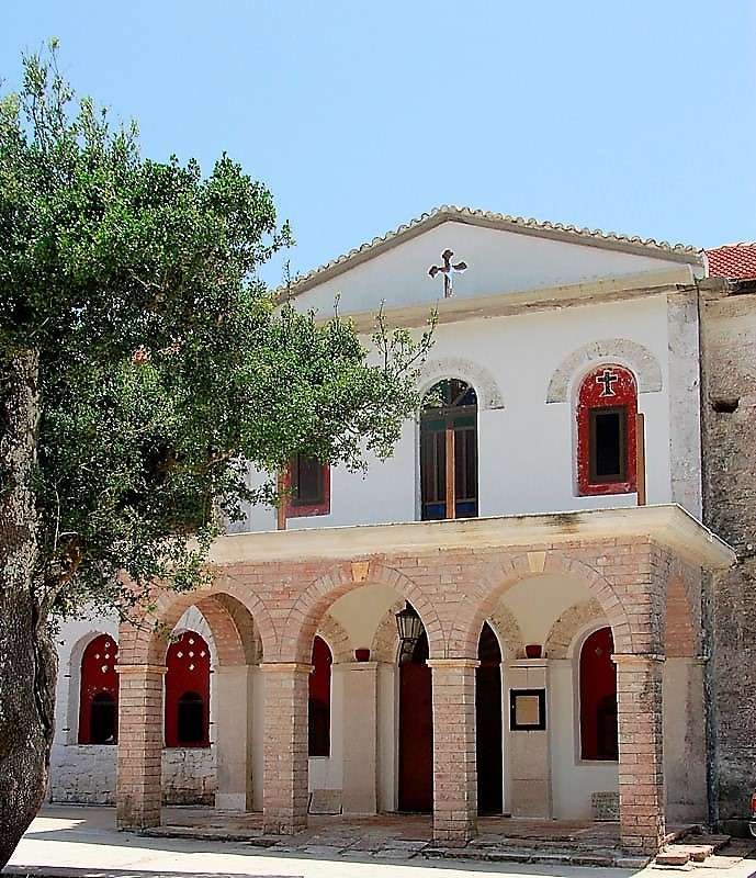 Isola del monastero di Katharon Isola Itaca Ionian Isola puzzle online