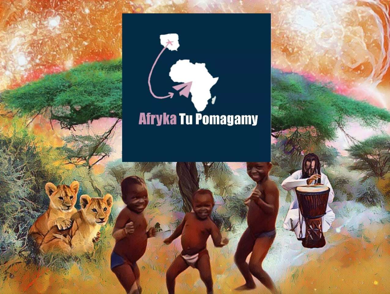 Afrika hier helpen we legpuzzel online