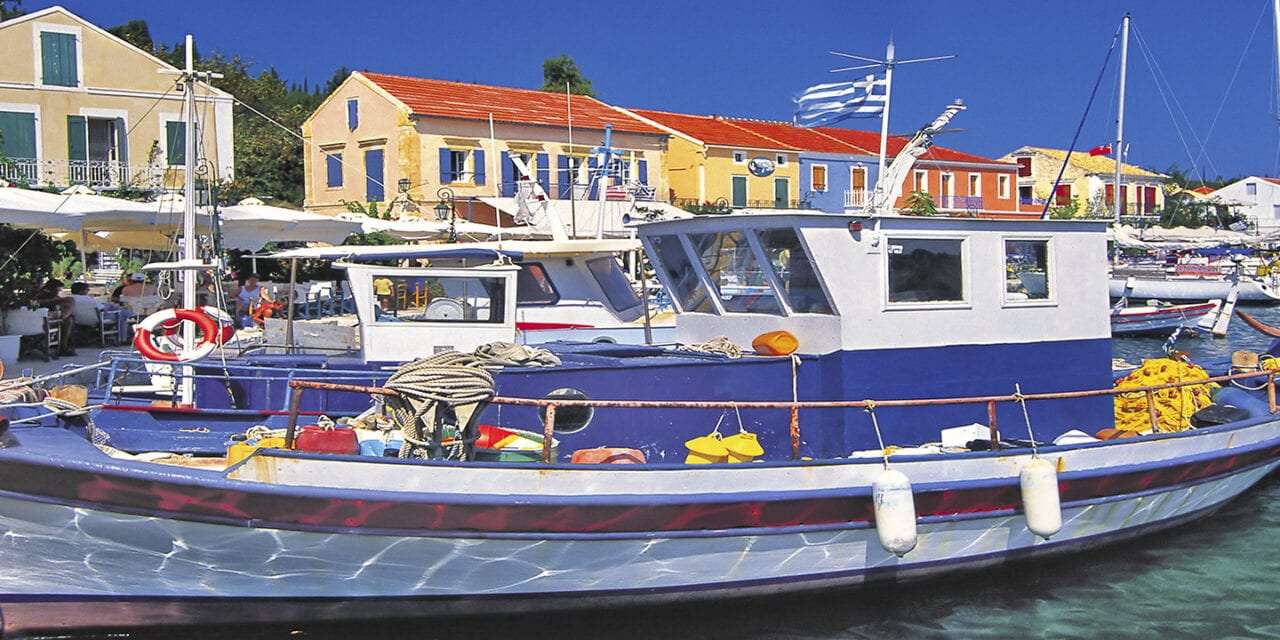 Fiskardo Harbor Kefalonia Ionian Island legpuzzel online
