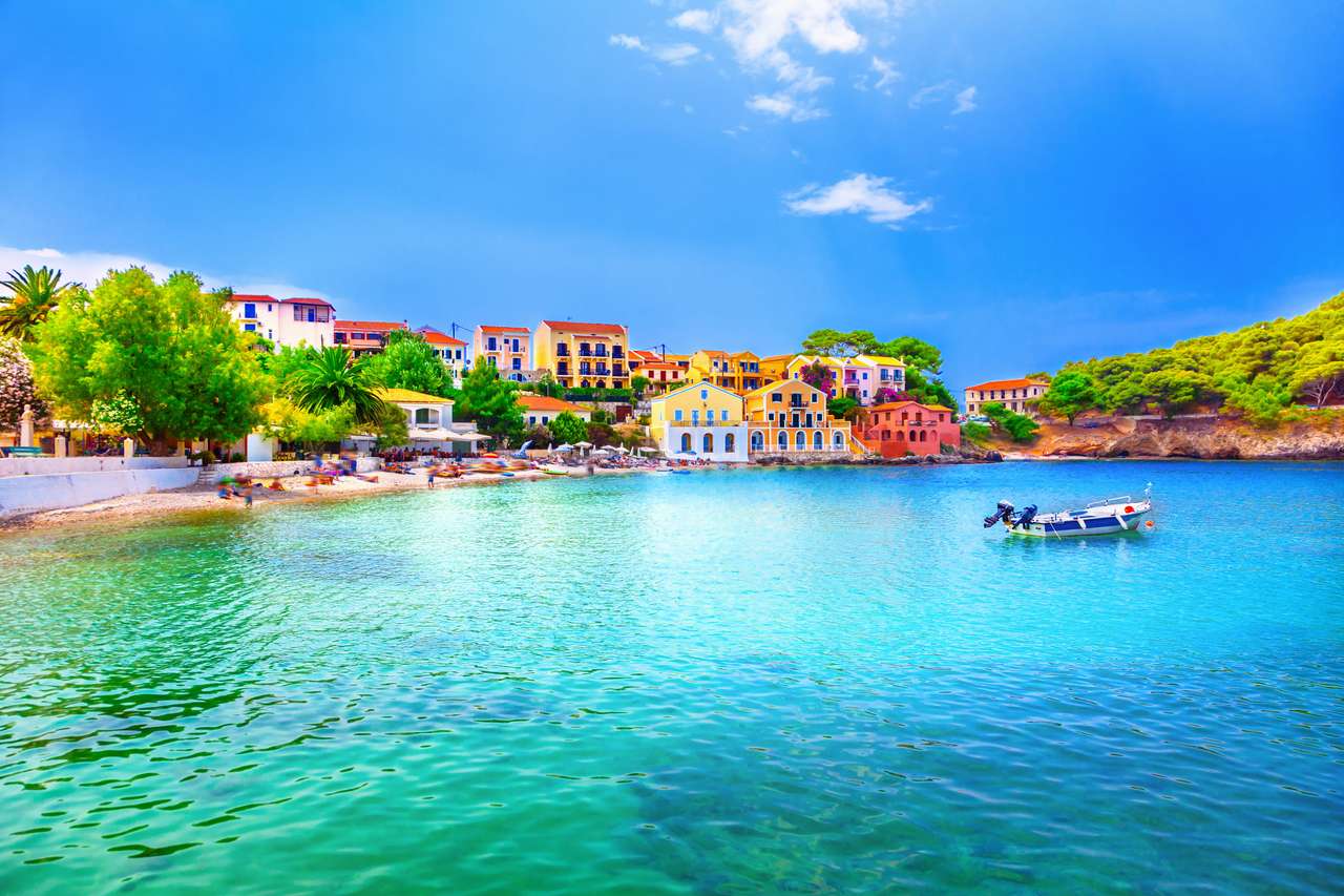 Assos on Kefalonia Ionian island online puzzle