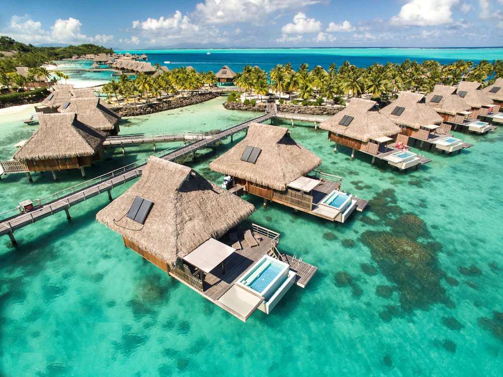Maisons de vacances sur Bora Bora puzzle en ligne