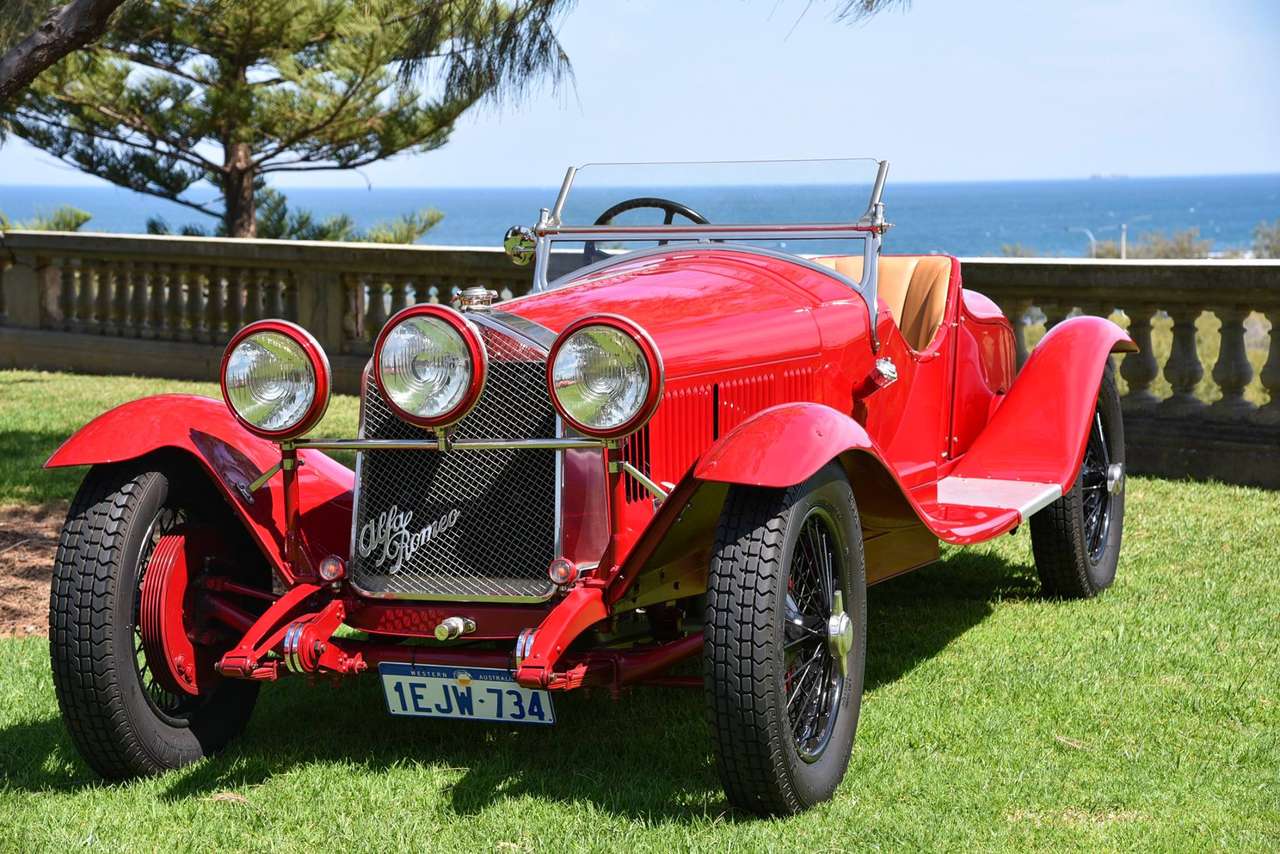 1929 Alfa Romeo 6C 1750 sobrealimentado por zagato rompecabezas en línea