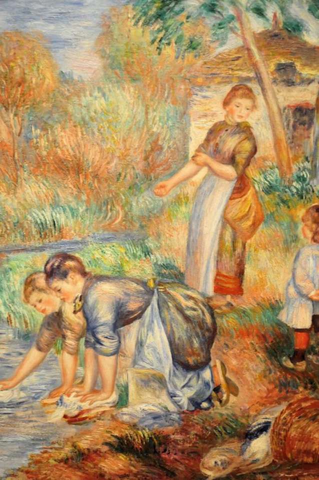 Pintura de Renoir. La colada rompecabezas en línea