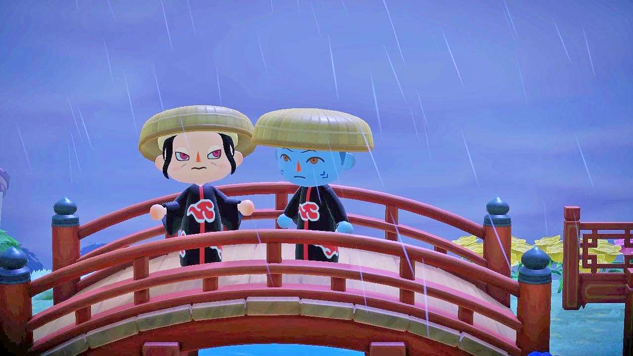 Itachi e Kisame sotto la pioggia puzzle online