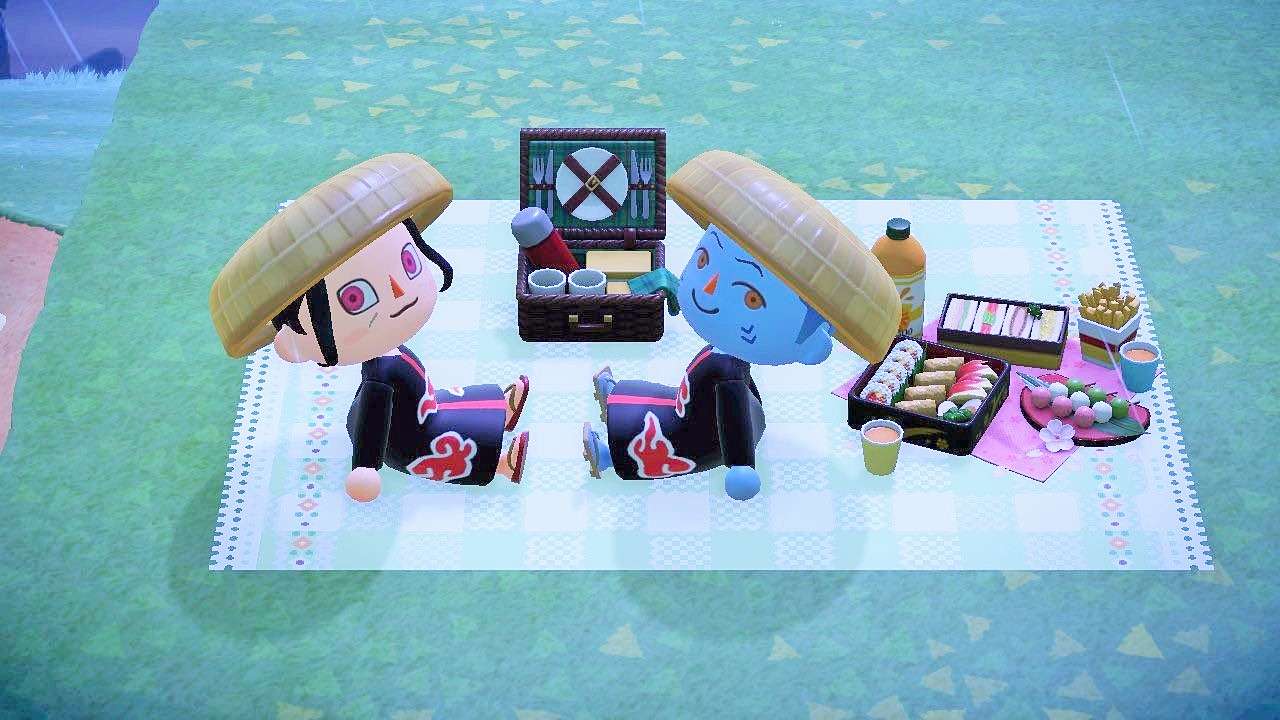 Itachi a kisame mají piknik skládačky online