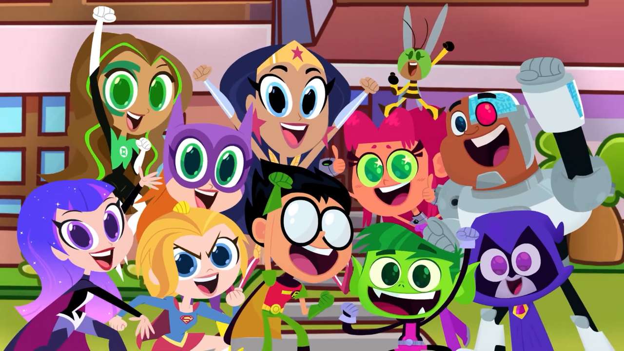 Teen Titans Go And DC Supereroe Girls puzzle online