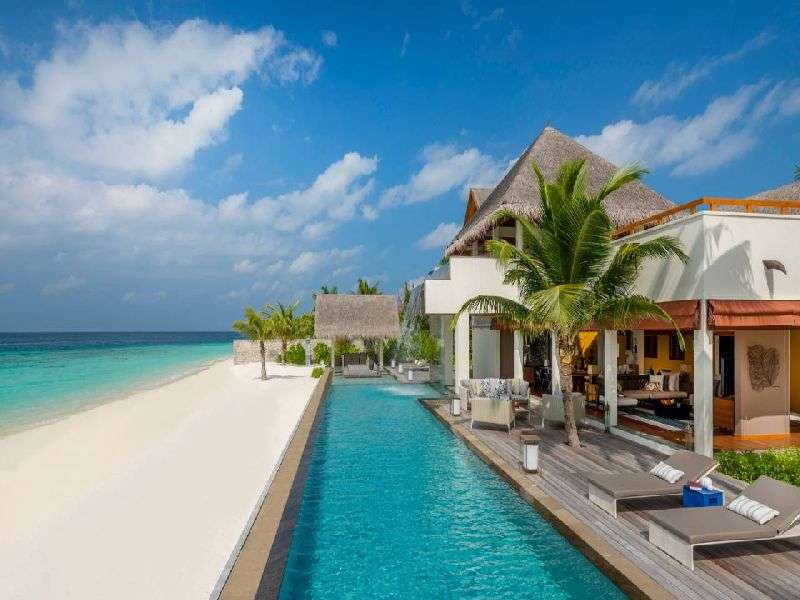 Hotel em Maldivas. puzzle online