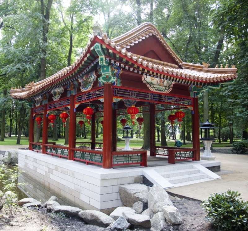Čínský pavilon v královských koupelnách skládačky online