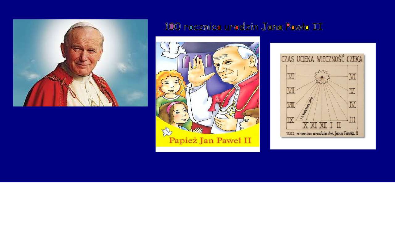 Papež Jan Paul II online puzzle