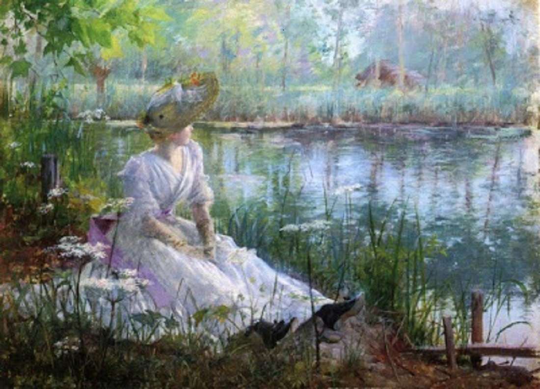 "Il fiume Charles James Theriat (1860-1937) puzzle online