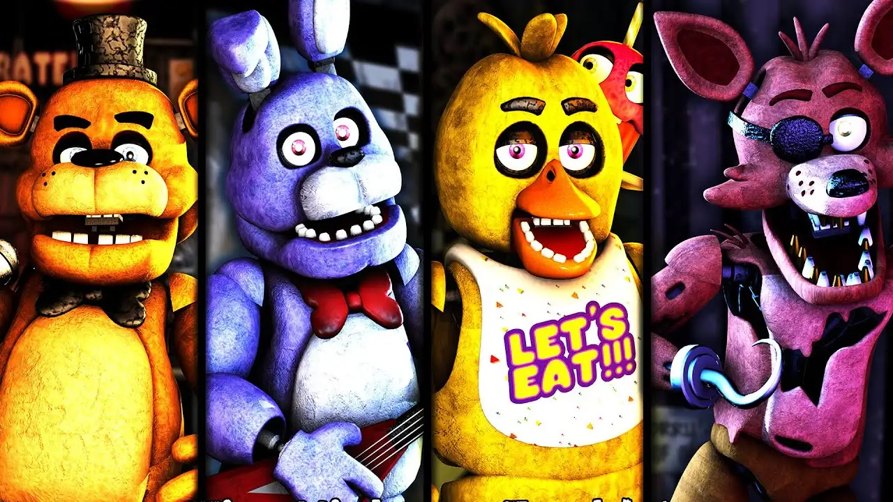 Toon Fnaf 1 Animatronics