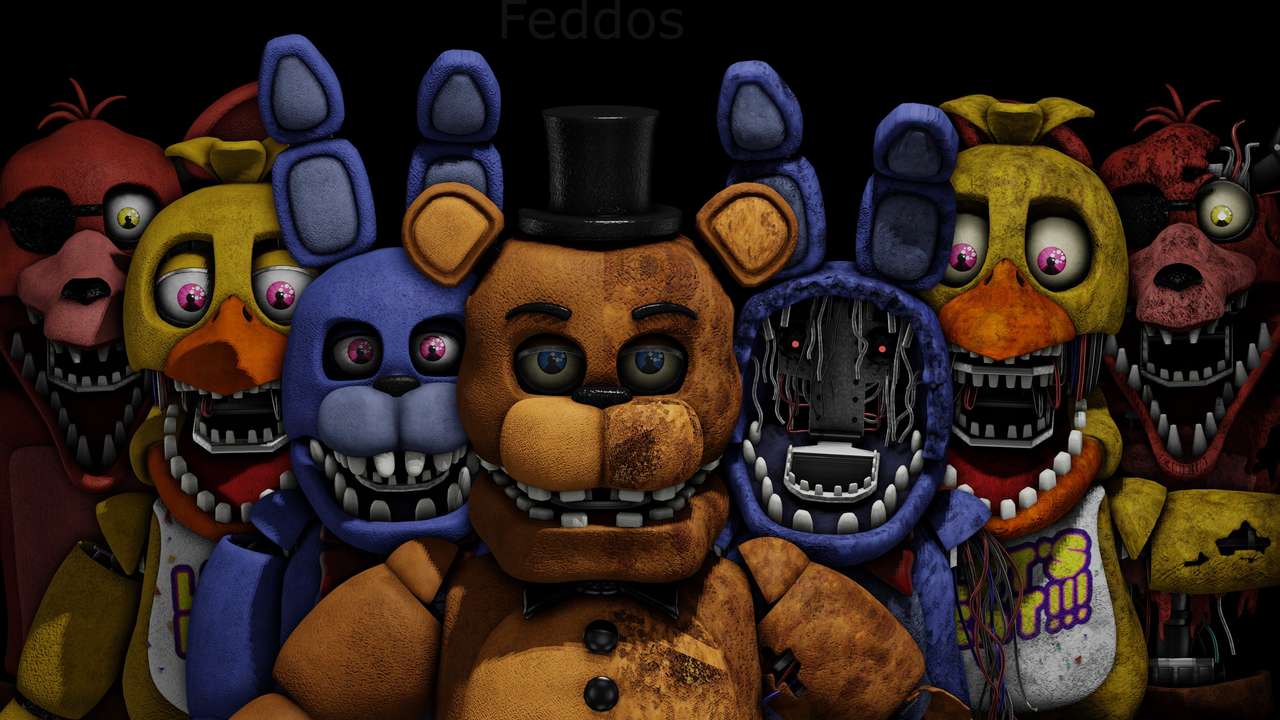 FNAF 2 animatronicos rompecabezas en línea