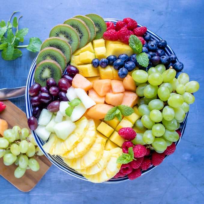 Édes és ízletes gyümölcsök kirakós online