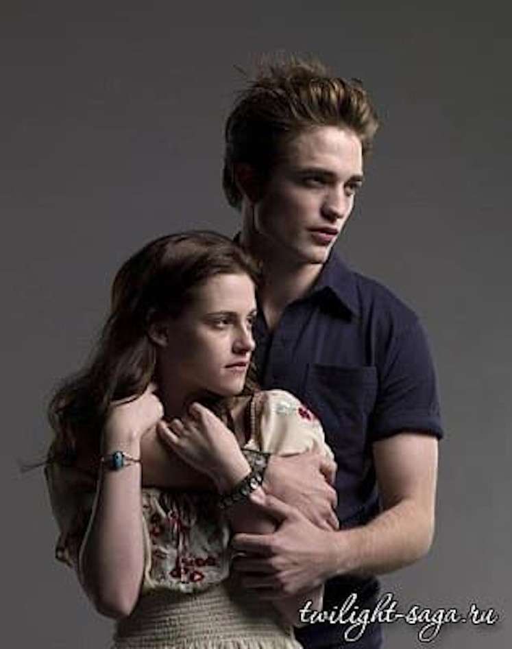 Edward Cullen och Bella Swan pussel på nätet