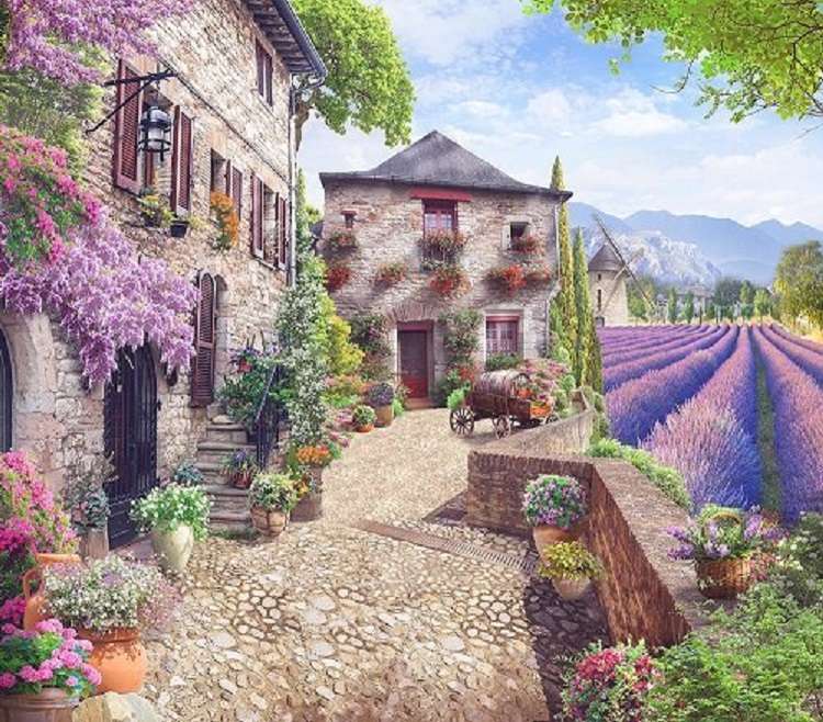 Provence på sommaren. Pussel online
