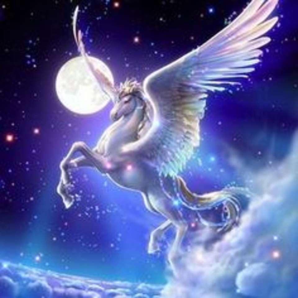 Pegasus vliegt 's nachts legpuzzel online