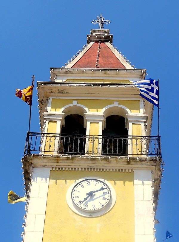 Volimes church tower on Zakynthos Ionian island online puzzle