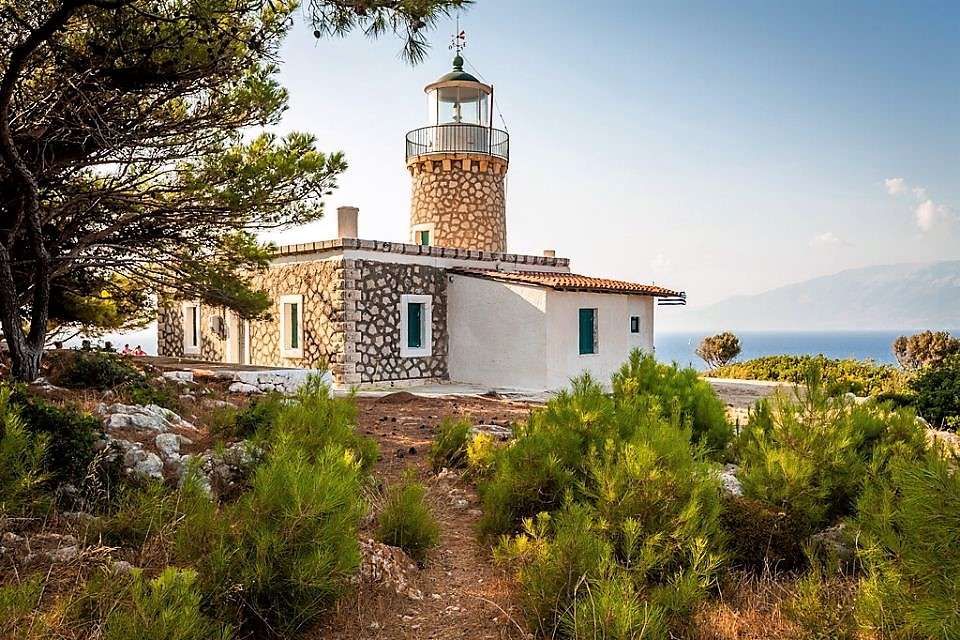 Lighthouse on Zakynthos Ionian island jigsaw puzzle online