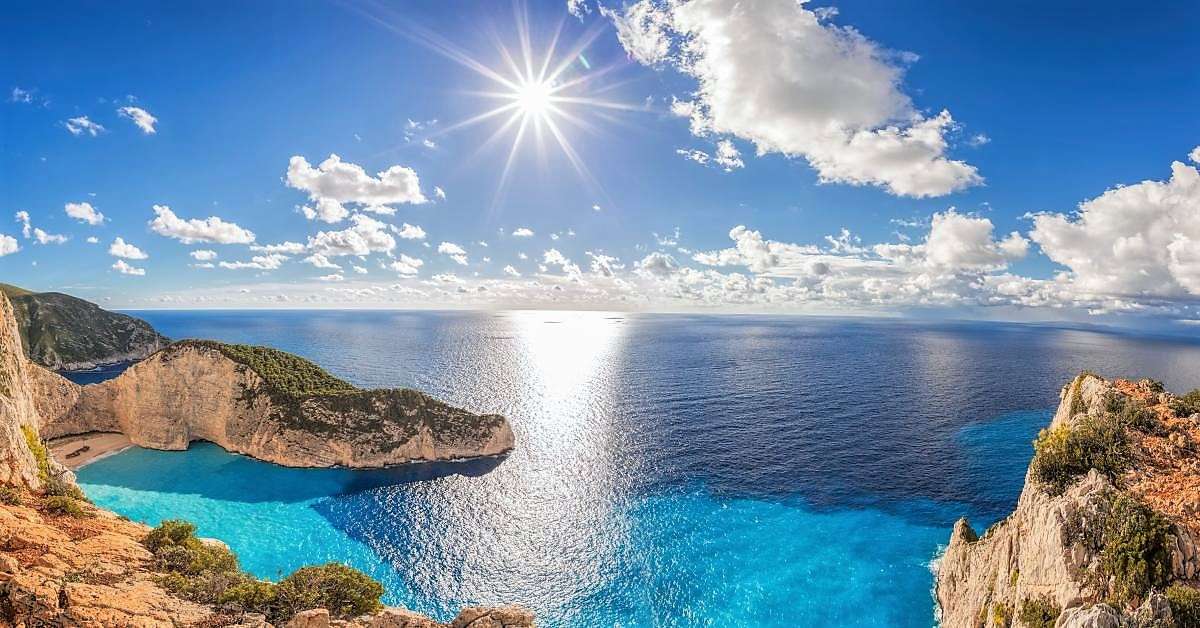 Coast of Zakynthos Ionian island online puzzle