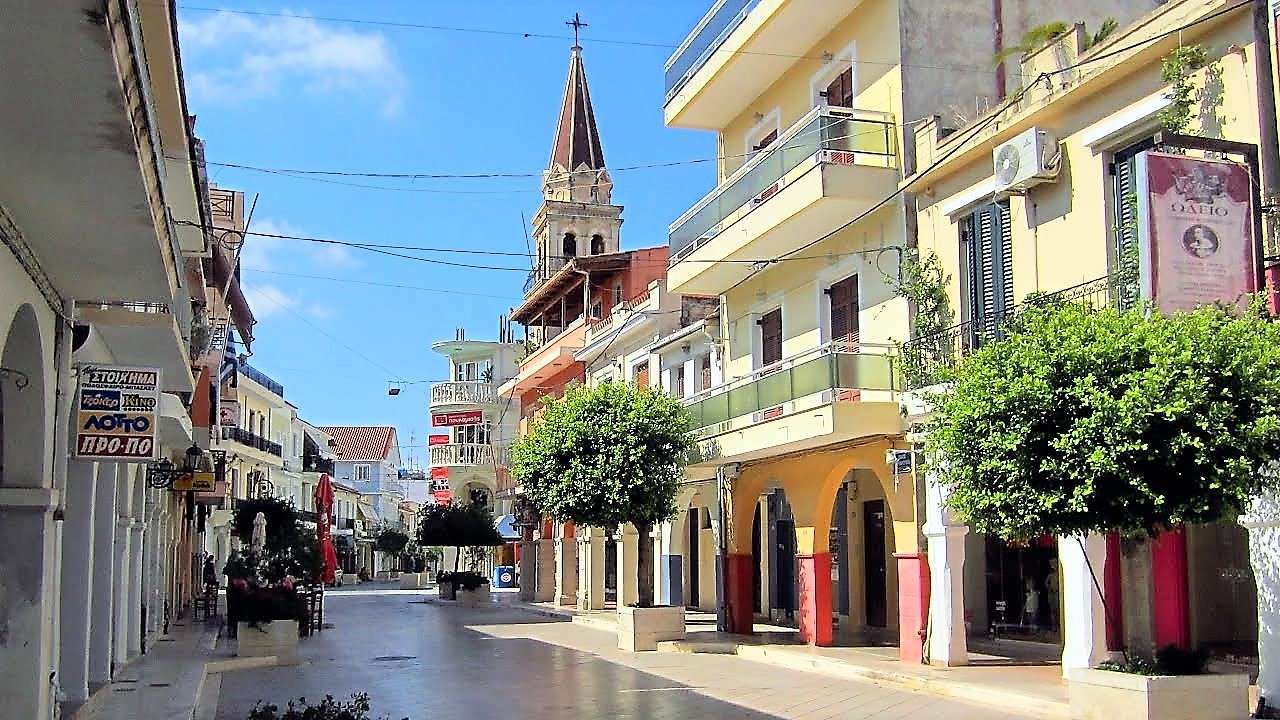 City of Zakynthos Joniska ön pussel på nätet