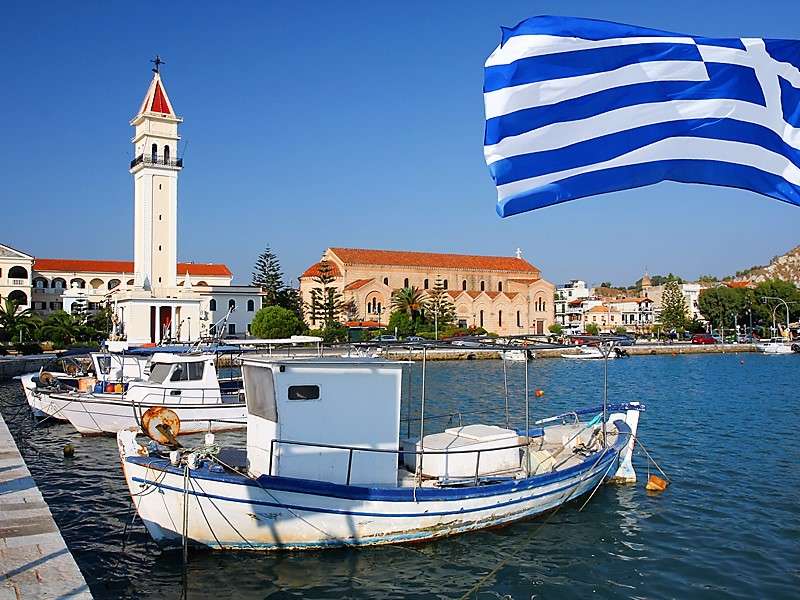 Stad van Zakynthos Ionian Island legpuzzel online