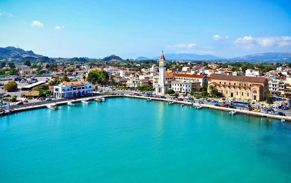 Stad van Zakynthos Ionian Island online puzzel