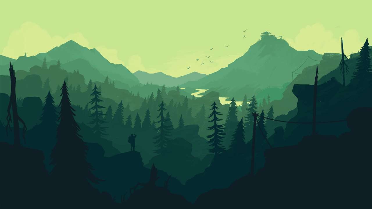 Mountain landscape online puzzle