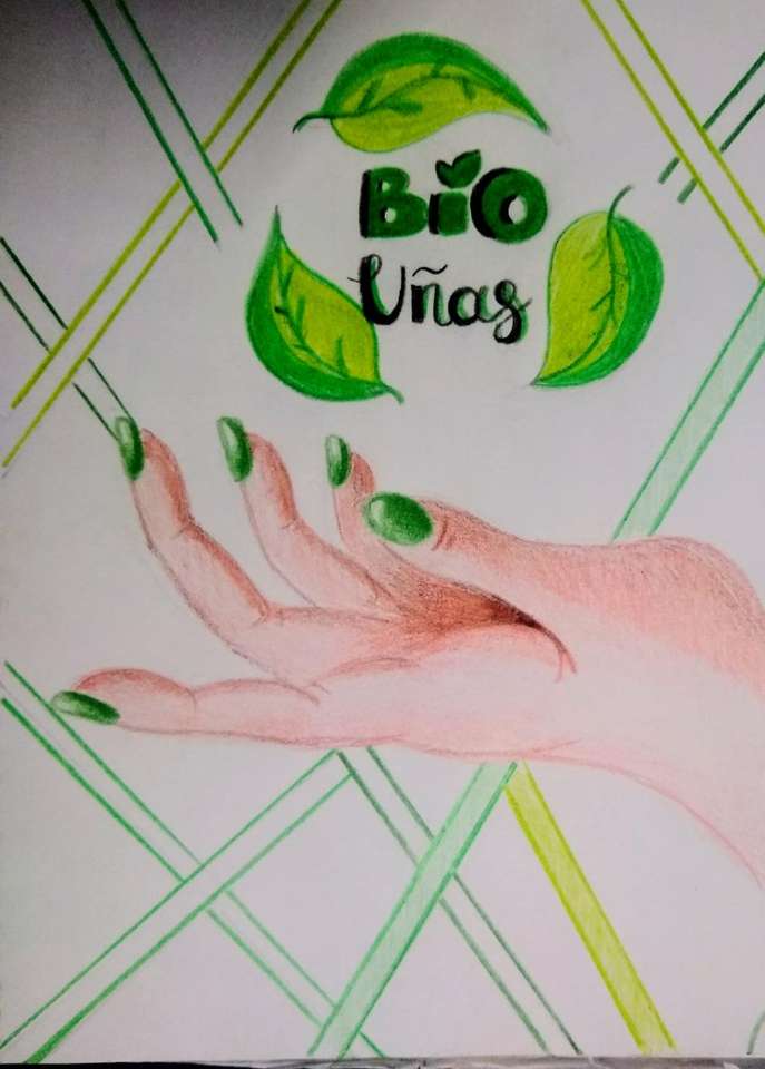 Логотип Bio Nails пазл онлайн