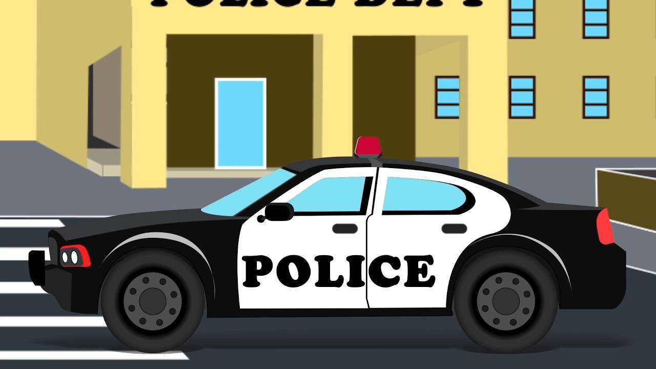 Policejní auto online puzzle
